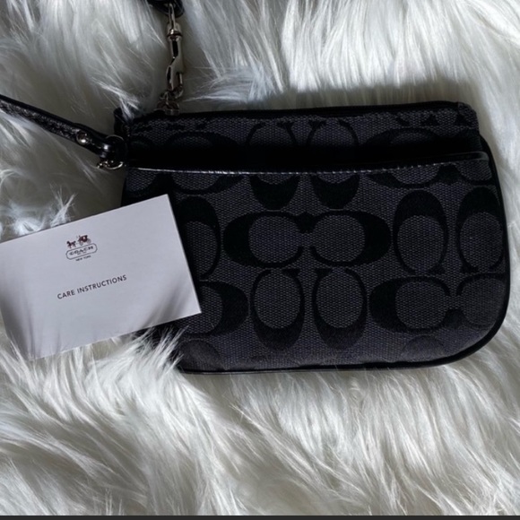 Coach Canvas Wristlet